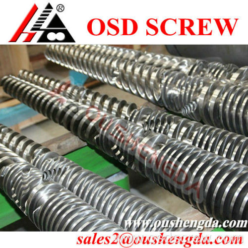 80/156 bimetallic conical twin screw barrel for irrigation pipe extrusion line